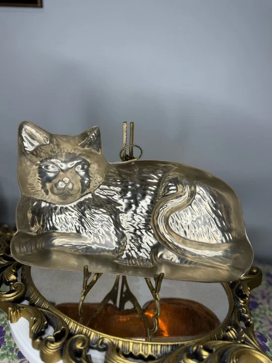 Vintage Copper Cat mold wall hanging - Picture 5 of 10